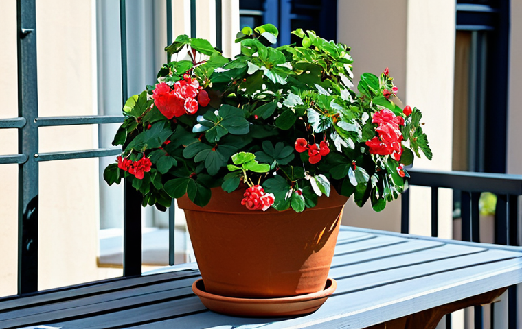 "Balcony Blueberry Bounty"**

A vibrant, healthy 'Top Hat' blueberry bush overflowing with ripe berries in a terracotta pot on a Parisian balcony. The pot sits amidst colorful flower boxes filled with geraniums. Soft morning light illuminates the scene. *Safe for work, appropriate content, fully clothed, family-friendly, professional, perfect anatomy (of the plant!), natural proportions, well-defined leaves and berries, high resolution, photorealistic.*

**